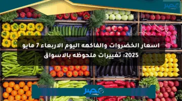 أسعار الخضروات والفاكهة اليوم الأربعاء 7 مايو 2025: تغييرات ملحوظة بالأسواق